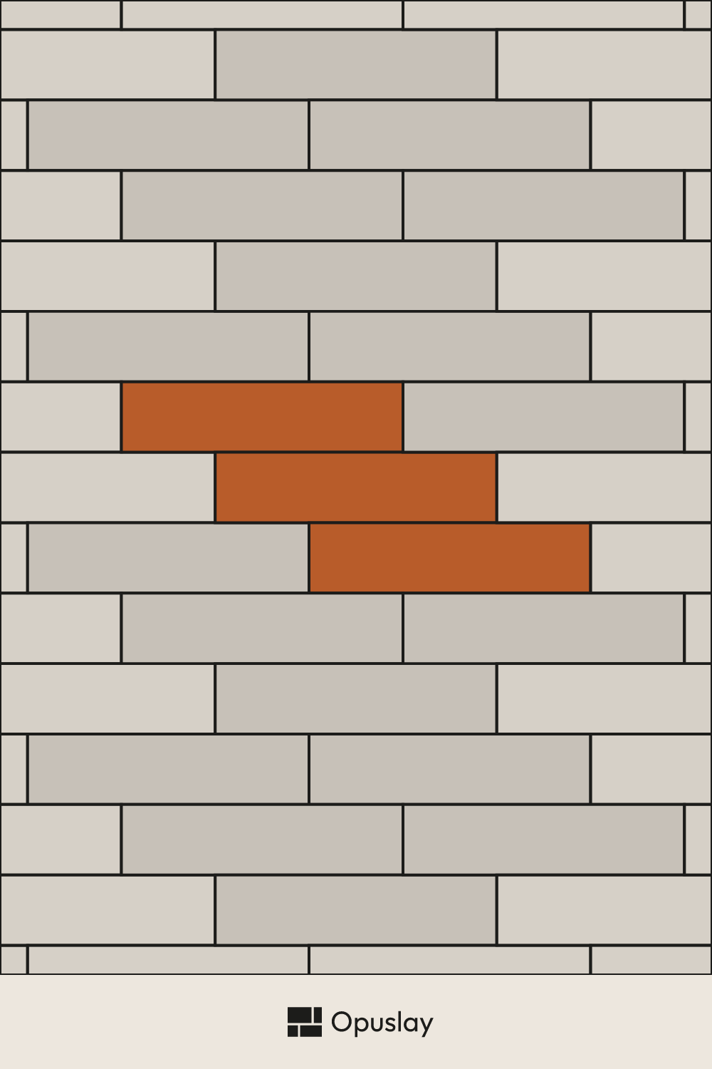 4x16 Tile Pattern tile layout diagram — repeating pattern with one module highlighted
