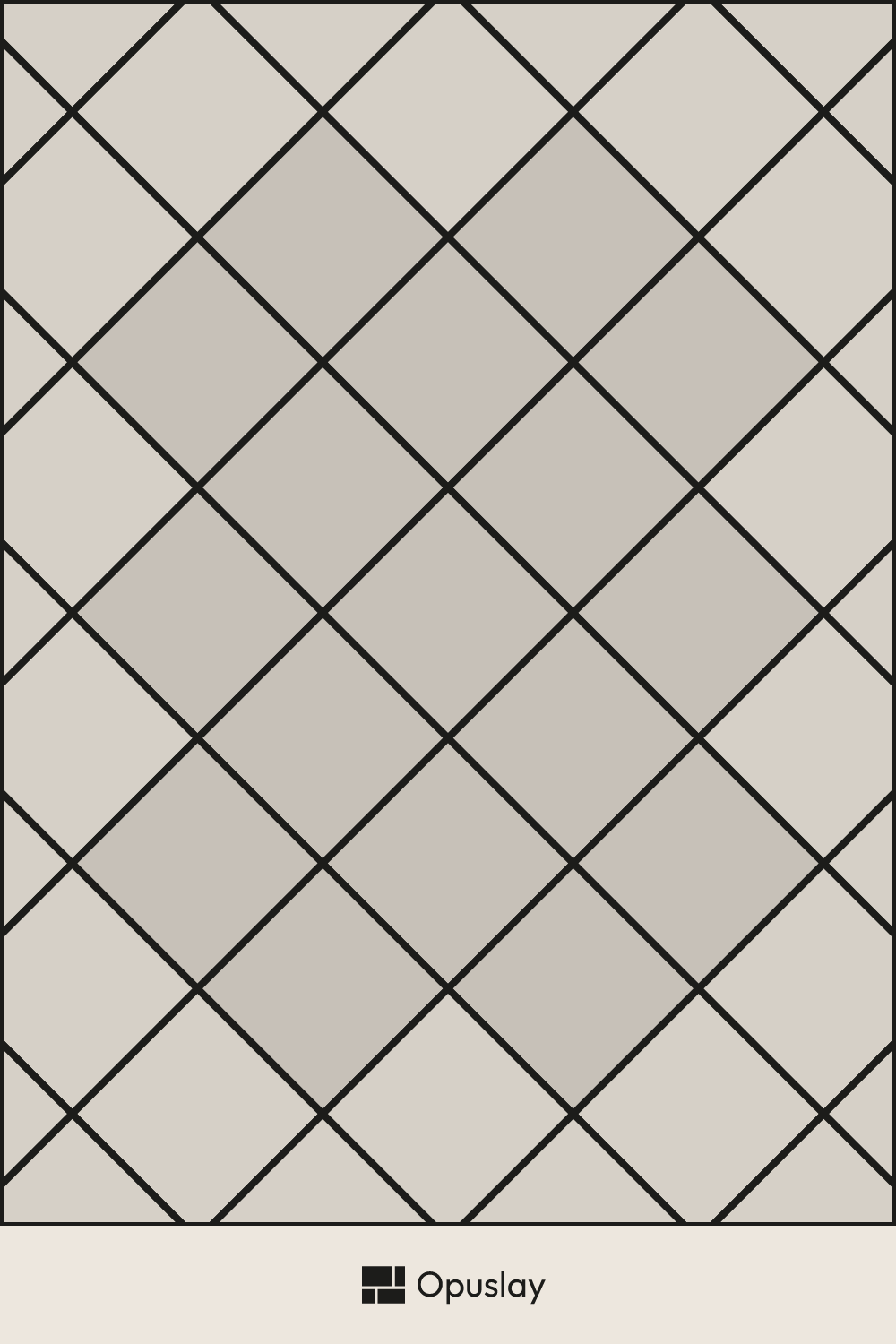 tile layout — two-colour checkerboard, one module highlighted