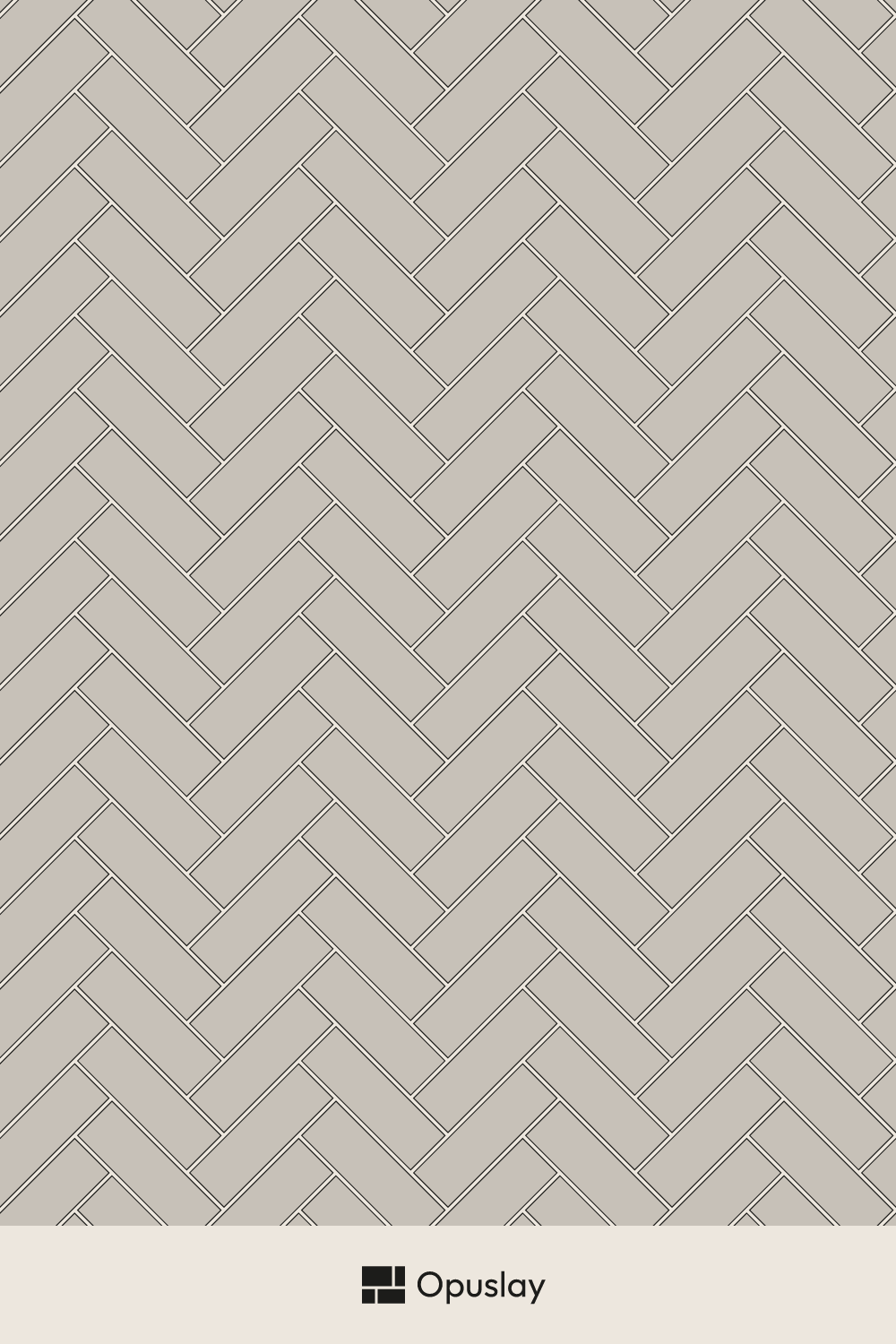 1x3 Herringbone Mosaic Sheet tile layout diagram — repeating pattern with one module highlighted