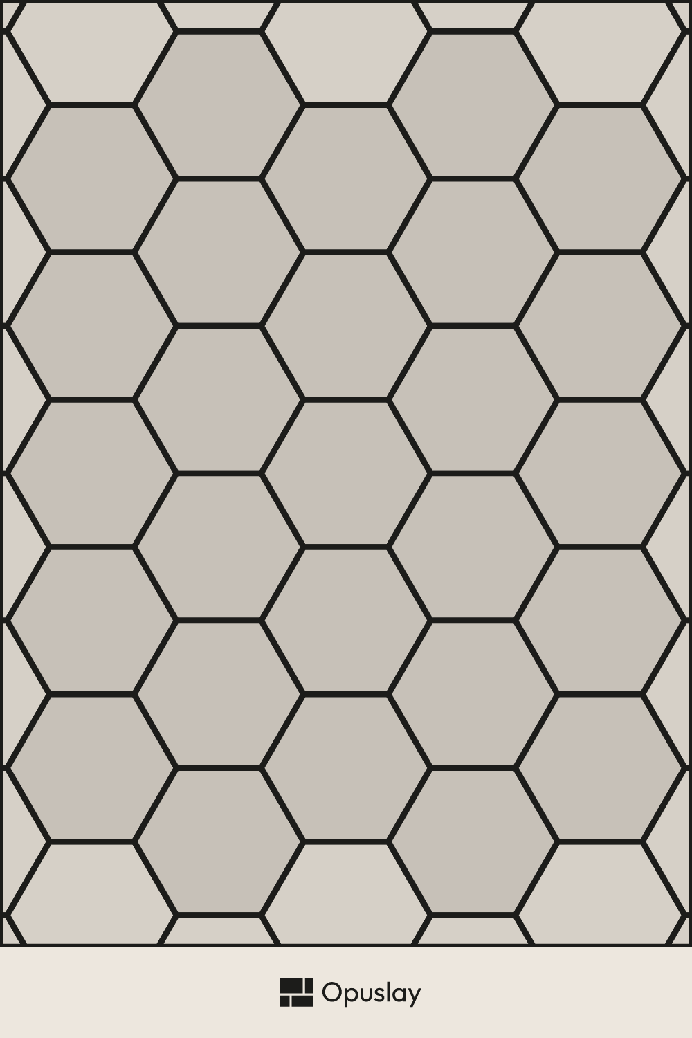 Hexagon Pattern tile layout diagram — repeating pattern with one module highlighted