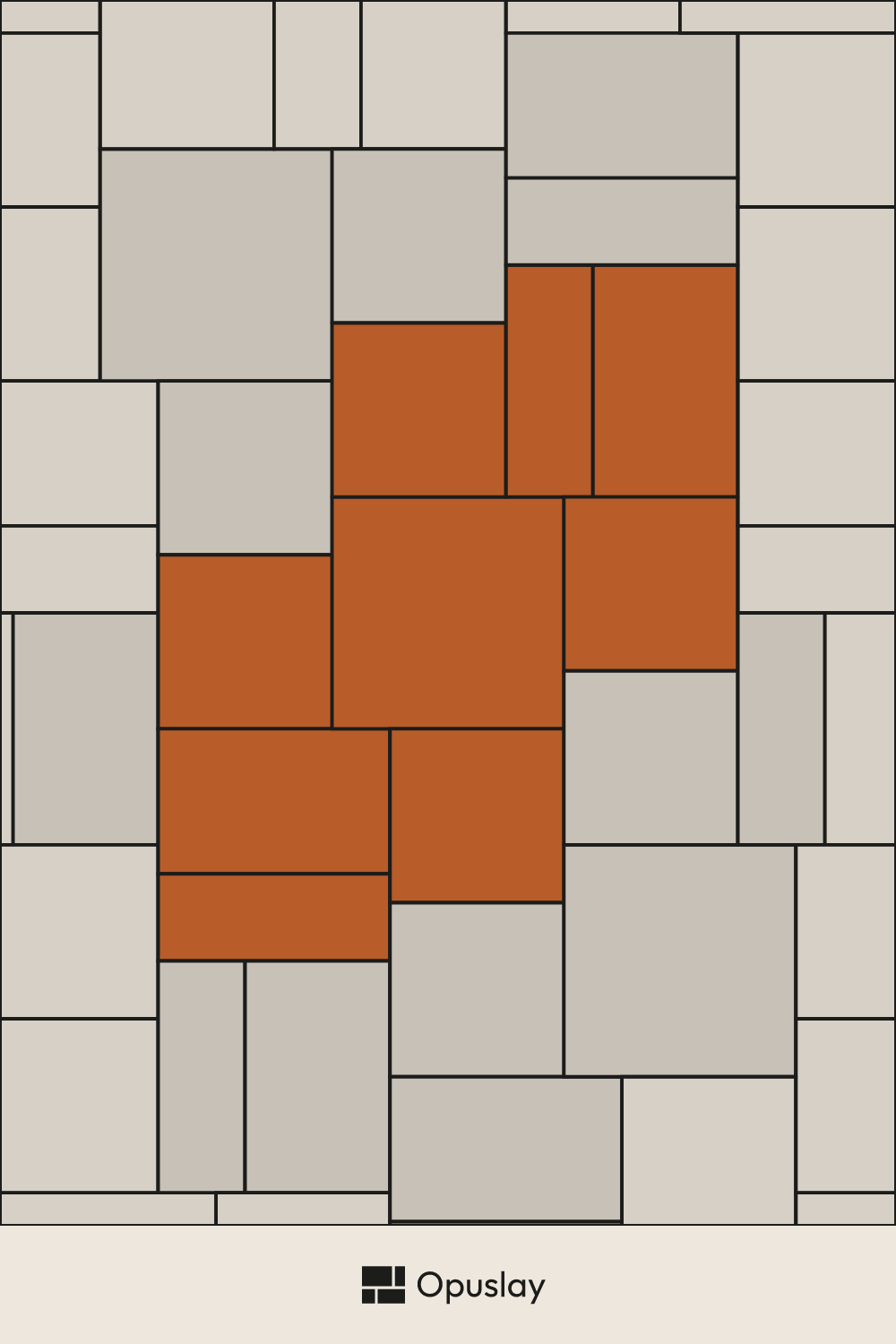 Multi-Tile Pattern — 12x32 & 20x32 & 24x24 & 32x32 tile layout diagram — repeating pattern with one module highlighted