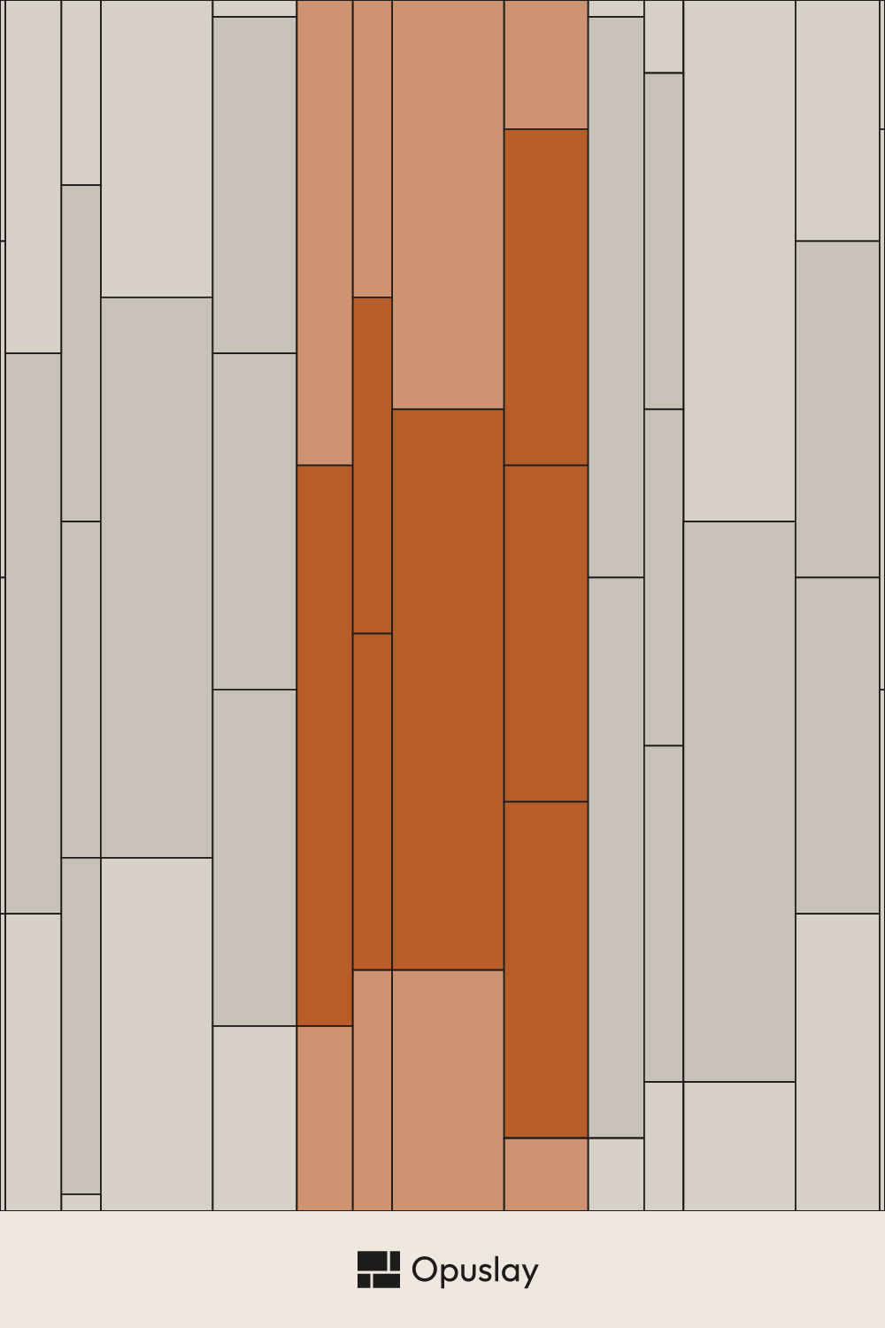 Multi-Tile Pattern — 2.75x24 & 4x40 & 6x24 & 8x40 tile layout diagram — repeating pattern with one module highlighted