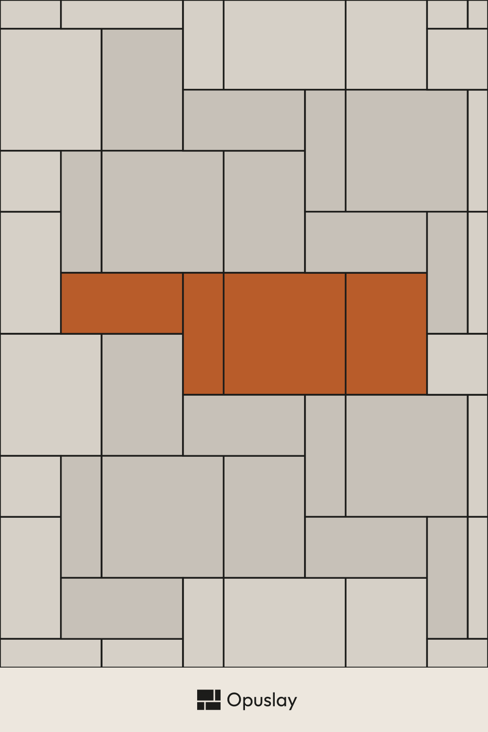 Multi-Tile Pattern — 8x24 & 12x24 & 16x24 & 24x24 tile layout diagram — repeating pattern with one module highlighted