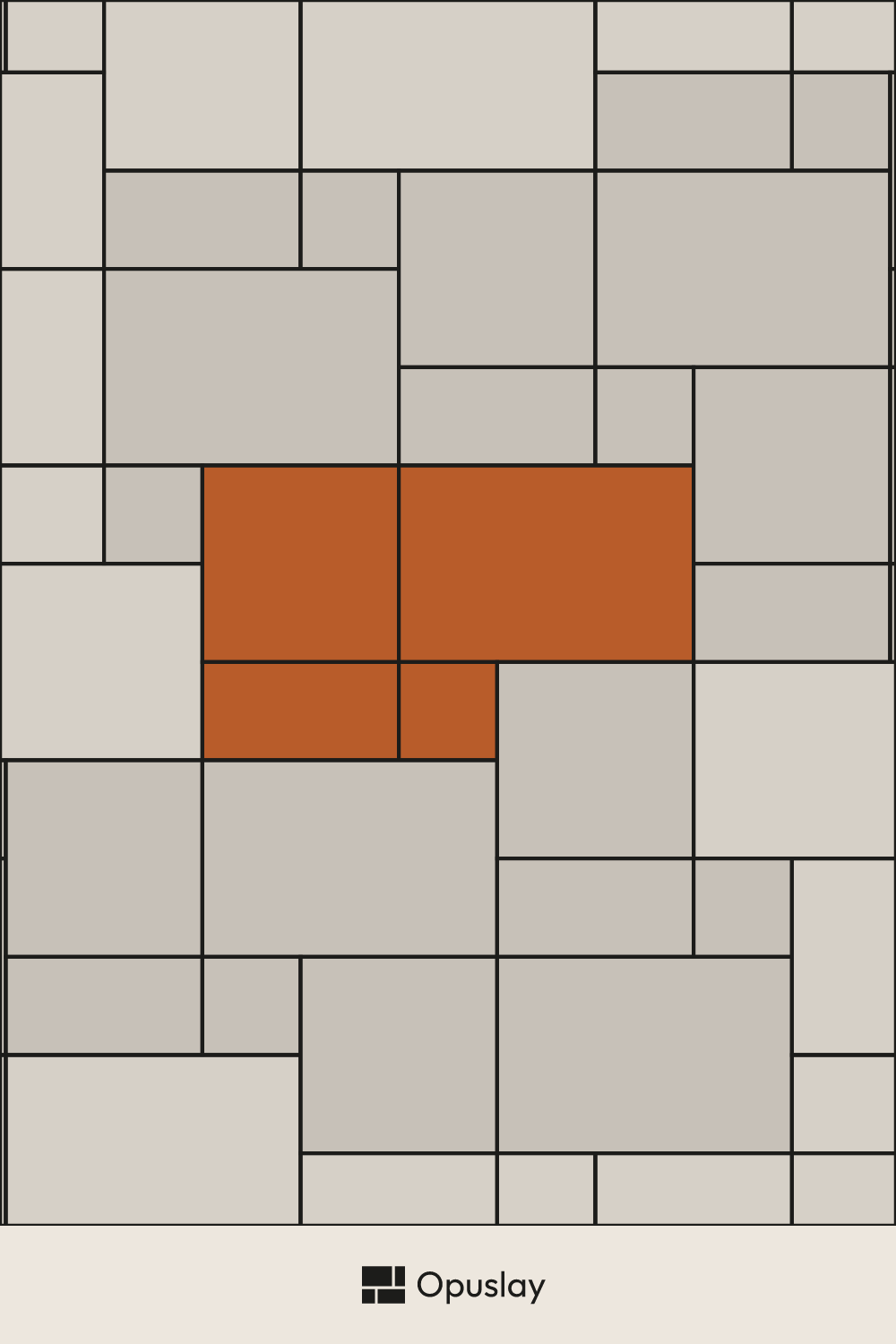 Multi-Tile Pattern — 8x8 & 8x16 & 16x16 & 16x24 (Layout 1) tile layout diagram — repeating pattern with one module highlighted