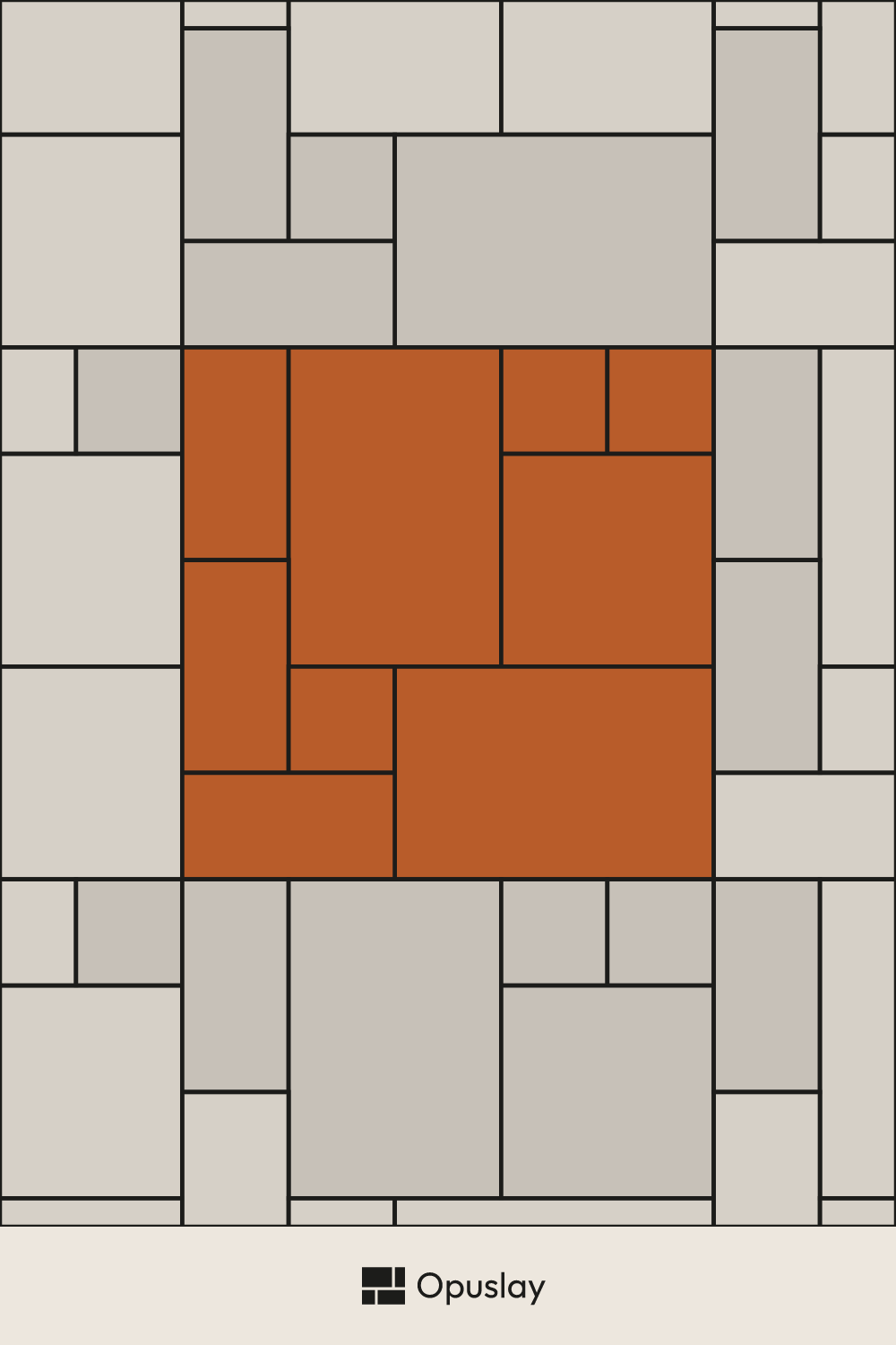 Multi-Tile Pattern — 8x8 & 8x16 & 16x16 & 16x24 (Layout 2) tile layout diagram — repeating pattern with one module highlighted