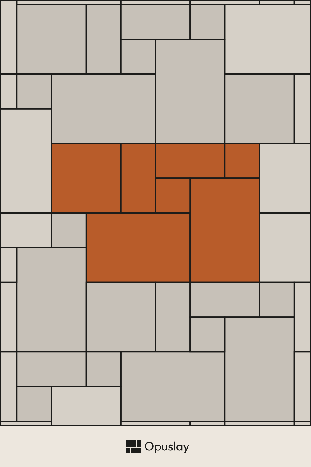 Multi-Tile Pattern — 8x8 & 8x16 & 16x16 & 16x24 (Layout 3) tile layout diagram — repeating pattern with one module highlighted