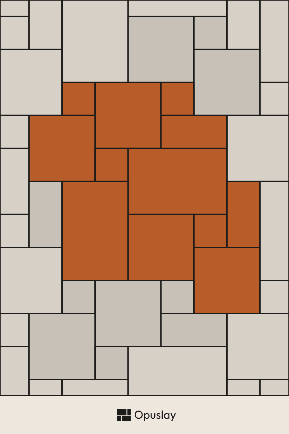Multi-Tile Pattern — 8x8 & 8x16 & 16x16 & 16x24 (Layout 6) tile layout diagram — repeating pattern with one module highlighted
