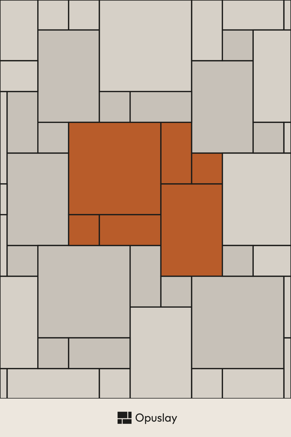 Multi-Tile Pattern — 8x8 & 8x16 & 16x24 & 24x24 tile layout diagram — repeating pattern with one module highlighted