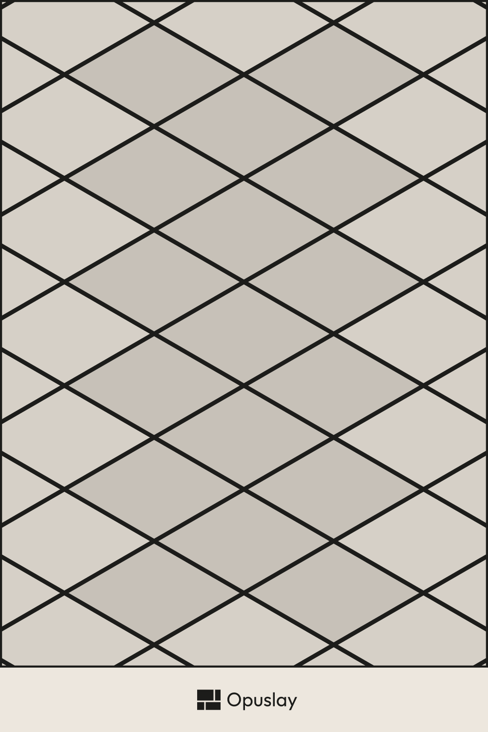 Rhombus Tile Pattern — 7x12 tile layout diagram — repeating pattern with one module highlighted