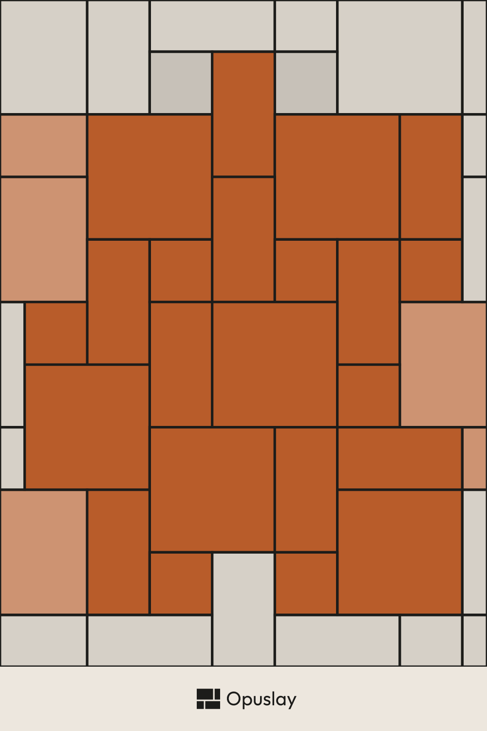 Three-Tile Pattern — 10x10 & 10x20 & 20x20 tile layout diagram — repeating pattern with one module highlighted
