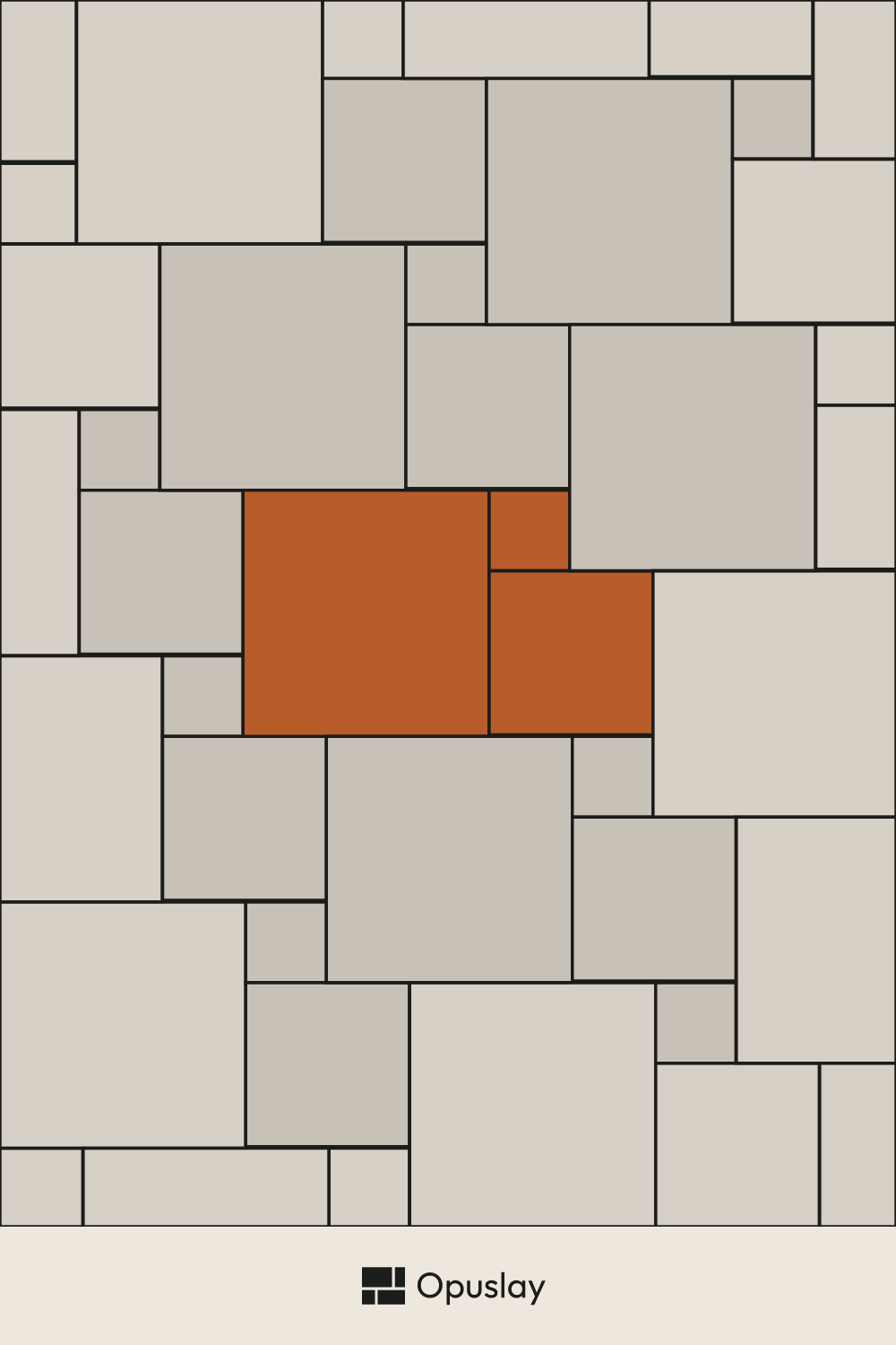 Three-Tile Pattern — 6x6 & 12x12 & 18x18 tile layout diagram — repeating pattern with one module highlighted