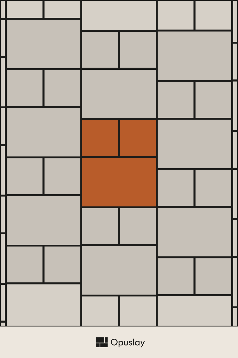 Two-Tile Pattern — 12x12 & 16x24 tile layout diagram — repeating pattern with one module highlighted