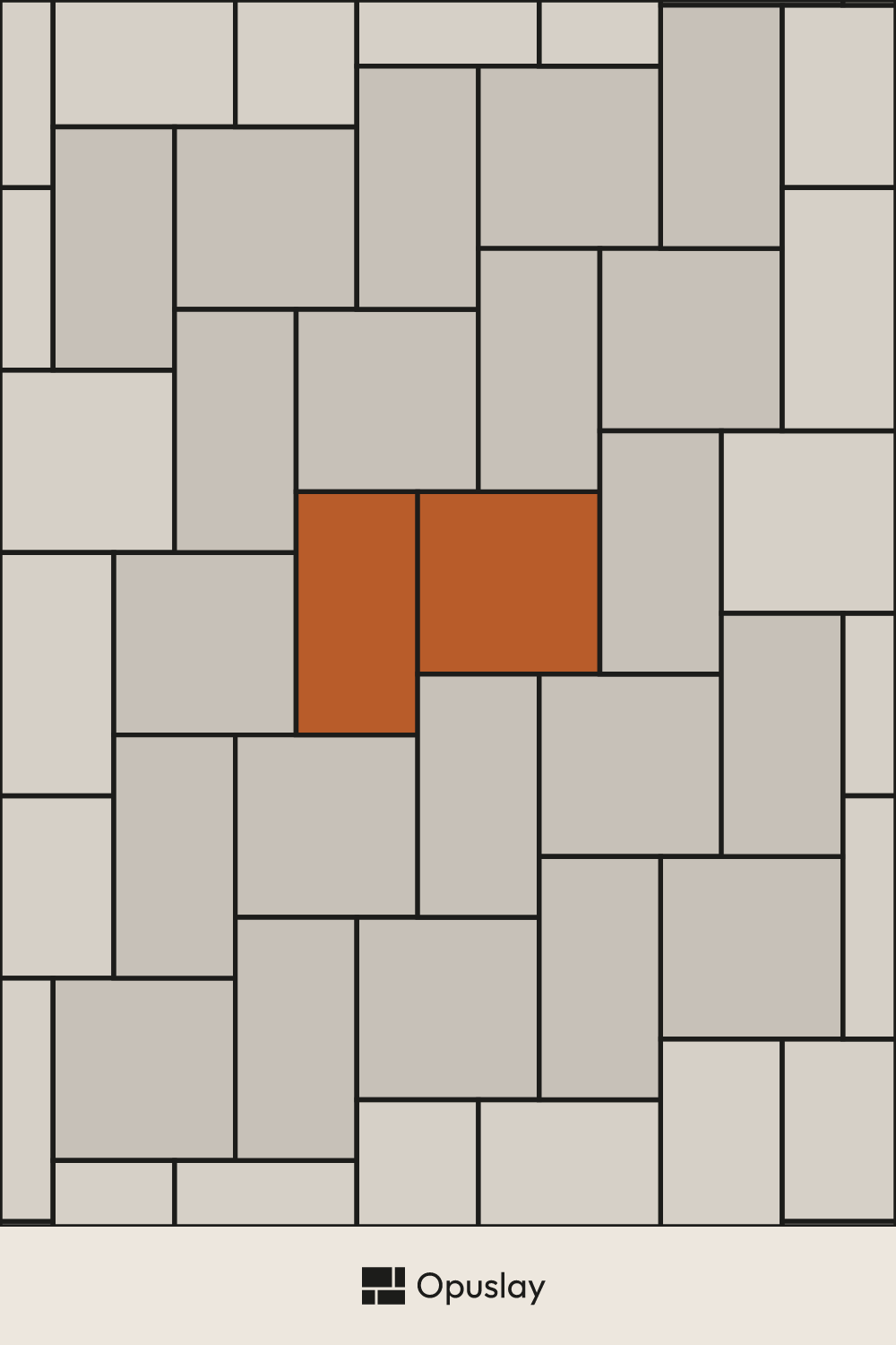 Two-Tile Pattern — 16x32 & 24x24 tile layout diagram — repeating pattern with one module highlighted