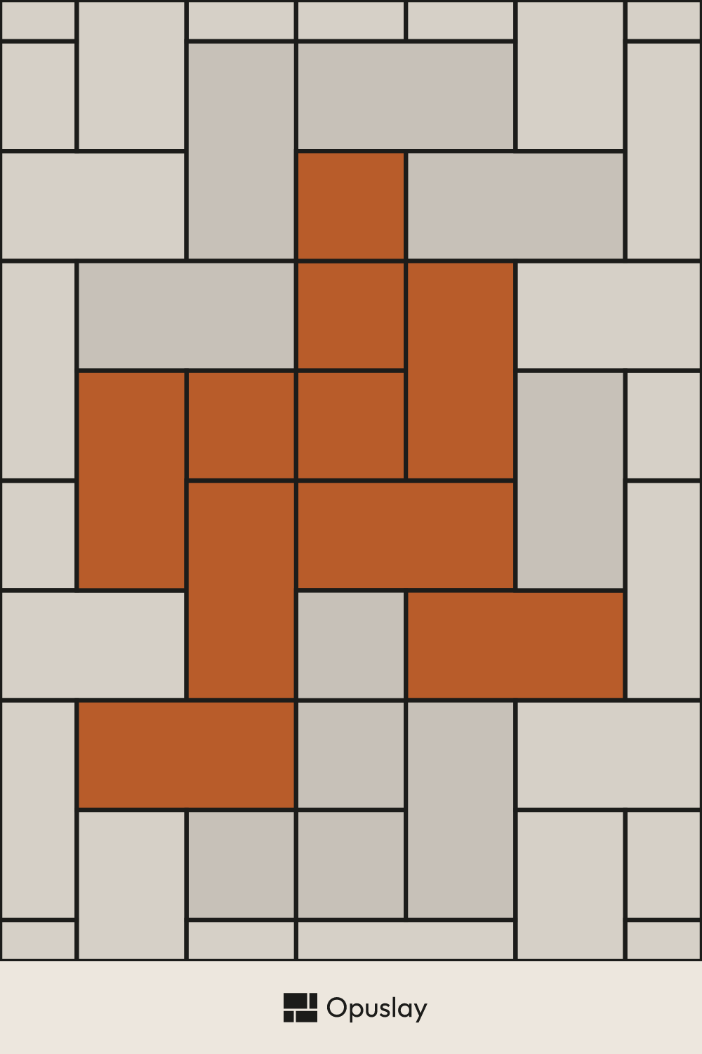 Two-Tile Pattern — 2x2 & 2x4 tile layout diagram — repeating pattern with one module highlighted