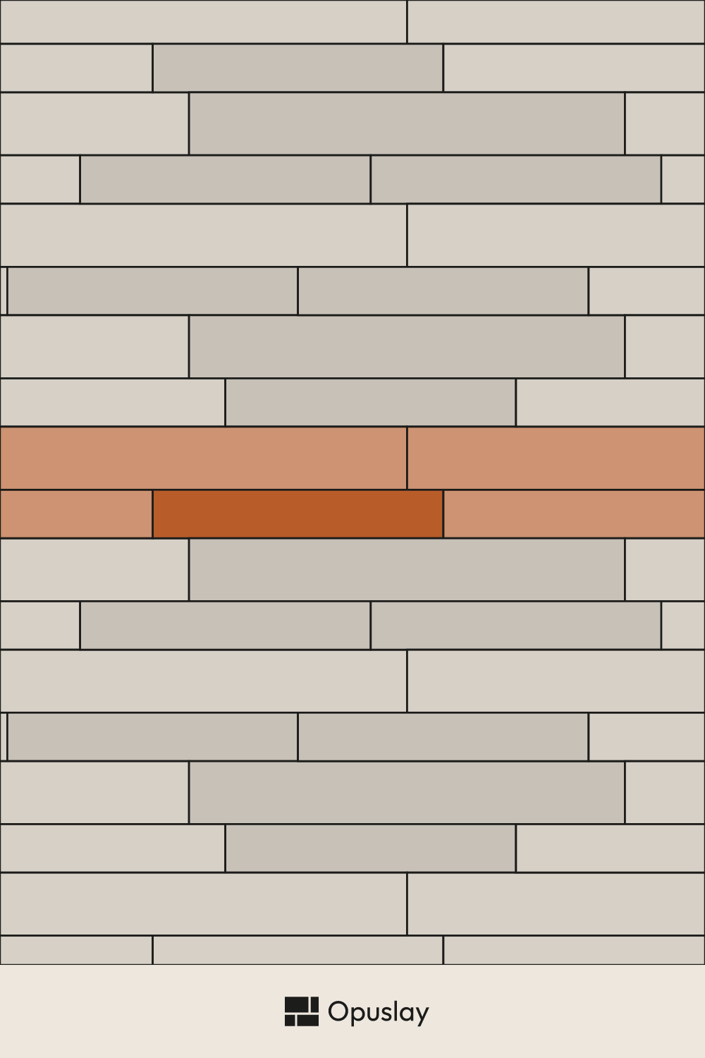 Two-Tile Pattern — 8x48 & 10x72 (Layout 1) tile layout diagram — repeating pattern with one module highlighted