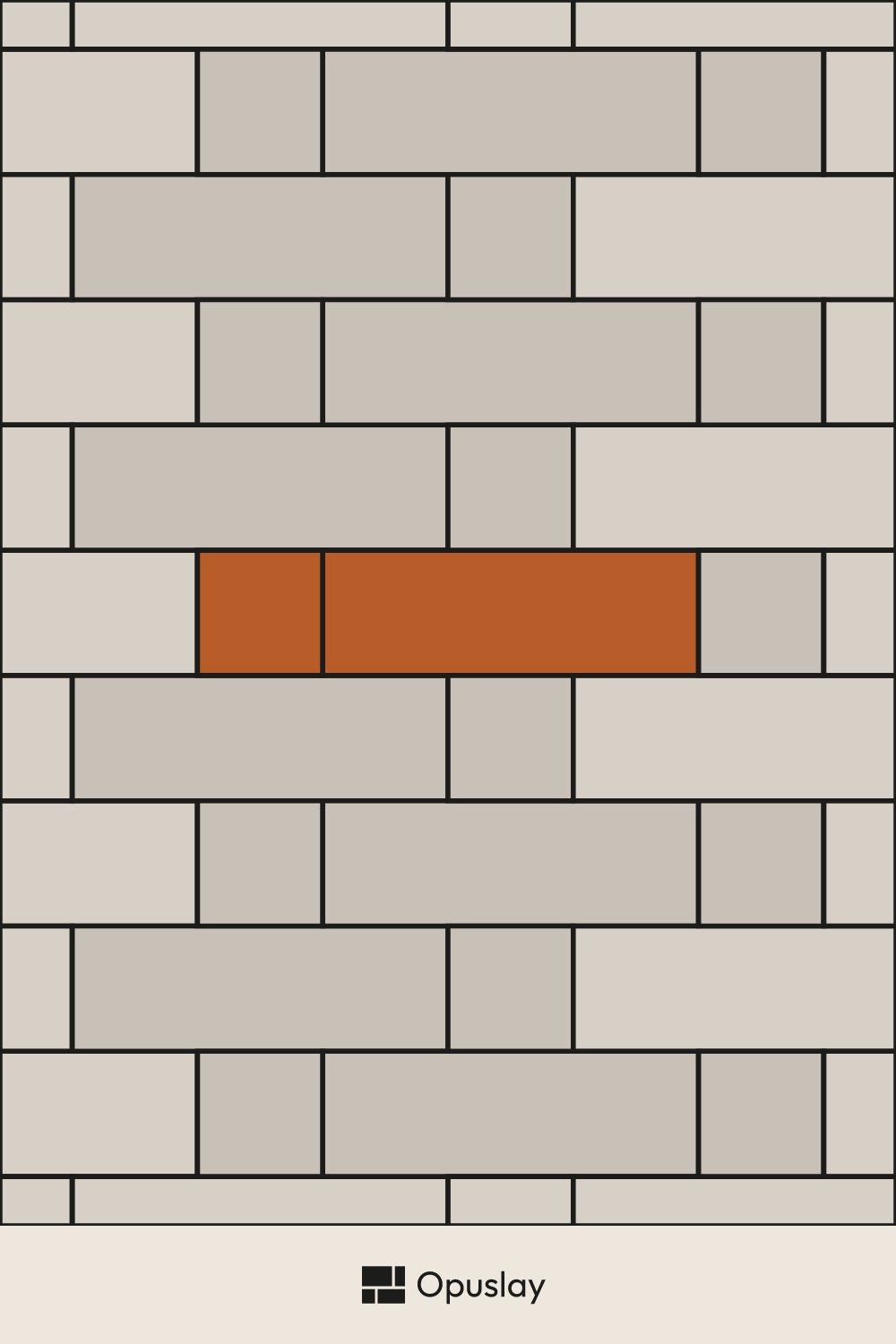 Two-Tile Pattern — 8x8 & 8x24 (Layout 1) tile layout diagram — repeating pattern with one module highlighted