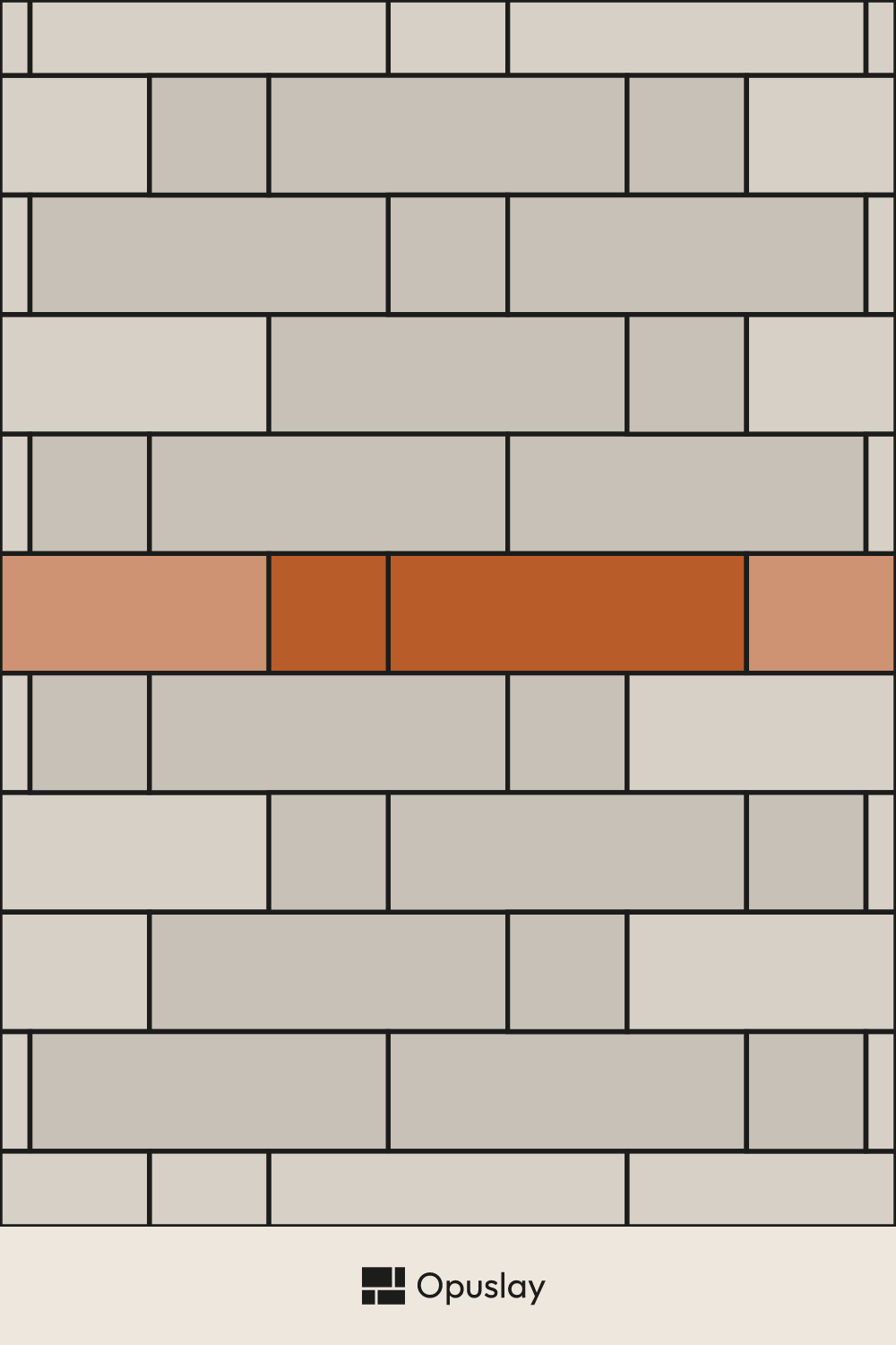 Two-Tile Pattern — 8x8 & 8x24 (Layout 2) tile layout diagram — repeating pattern with one module highlighted