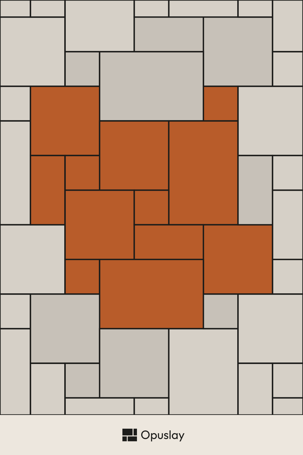 Versailles Pattern (US Standard) — 8x8, 8x16, 16x16, 16x24 tile layout diagram — repeating pattern with one module highlighted